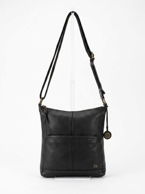 The Sak Black Leather Crossbody Shoulder Bag